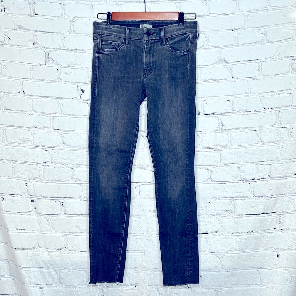 MOTHER Raw-Hem Skinny Jeans Size 26 Excellent Condition